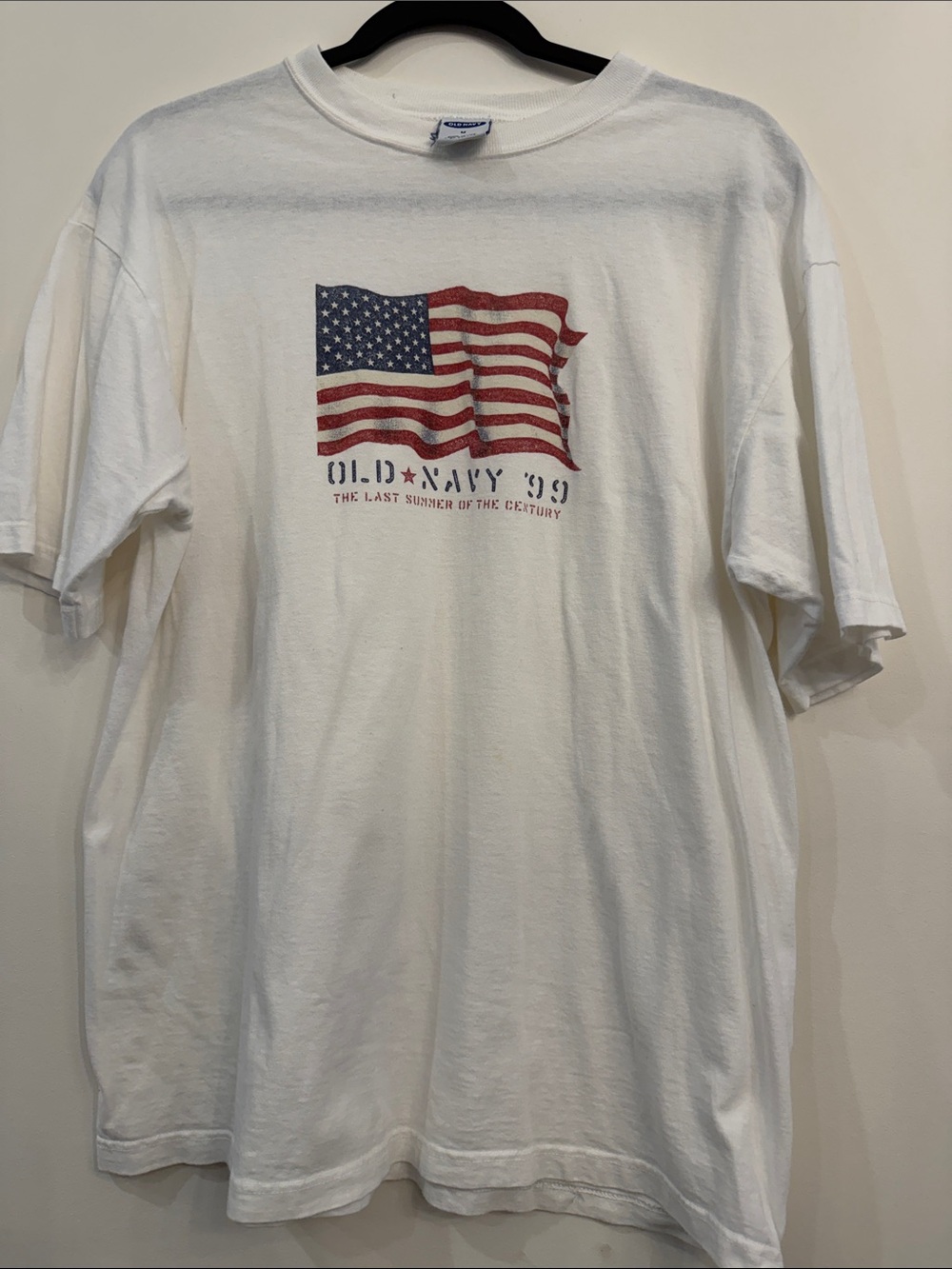 Old Navy White Tee with American Flag Graphic - Picture 8 of 11